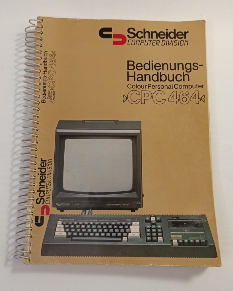 Amstrad Schneider CPC 464, Bedienungsanleitung